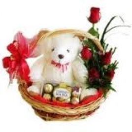 Complete Sorry Hamper - Rose, Teddy And Chocolates